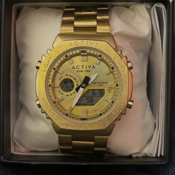 Reloj activa x invicta análogo-digital cronómetro alarma y retro ilumi