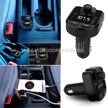  transmisor fm  modulador para radio de carro con bluetooth  usb  mic