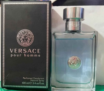 Perfume versace pour homme 100ml fragancia fresca cítrica herbal