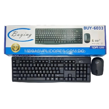  teclado y mouse inalámbrico combo  plug and play 
