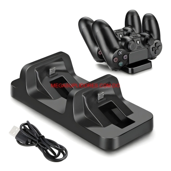  base doble de carga dobe para control ps4 cargador rápido dual usb