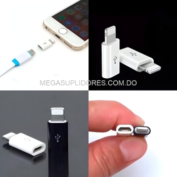  adaptador otg de micro usb v8 a lightning iphone 