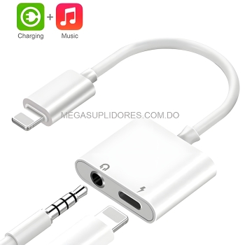  adaptador de sonido 2 en 1 para iphone 12 11 xs max xr xs876
