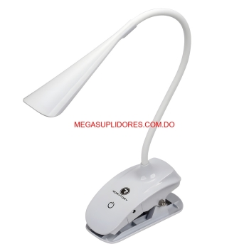  lámpara de escritorio flexible con base clip iluminación ajustable
