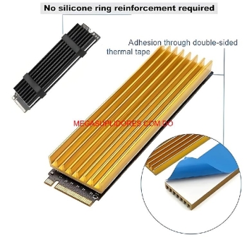  disipador de calor disco ssd m.2 2280 nvme heatsink grafeno laptop