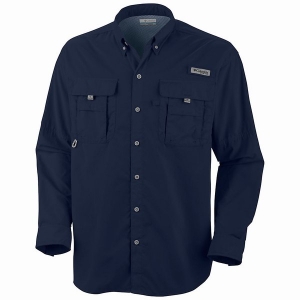 Camisa tipo columbia manga larga