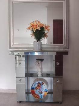 Vendo repisa en espejo completa