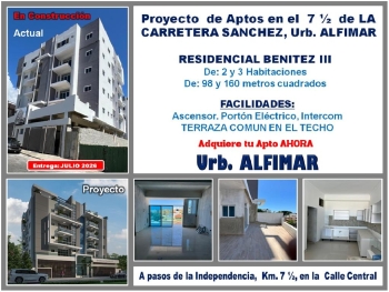 Proyecto de aptos en el  7   de la carretera sanchez urb. alfimar de 2