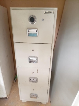 Caja de seguridad master de 4 gavetas contra incendio y robo