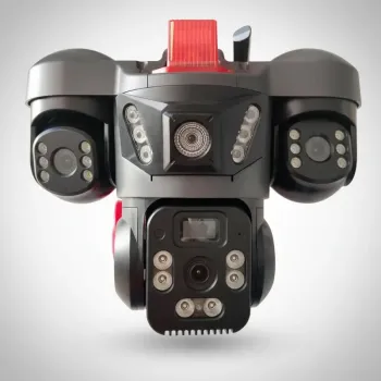 Camara wifi de exterior tipo domo solar ap-105  v380