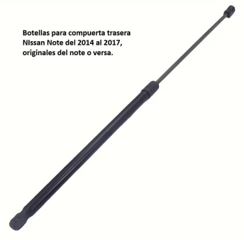 Resorte de compuerta trasera nissan note o versa 2014-2017