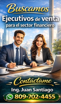 Buscamos ejecutivoa de ventas para el sector financiero!