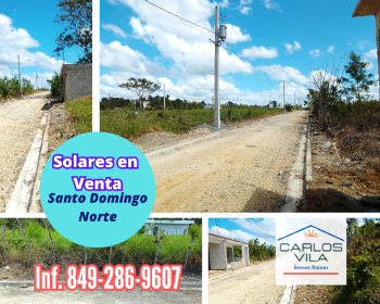 Solares en venta en villa mella santo domingo norte