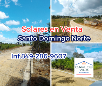 Solares en venta en villa mella santo domingo norte