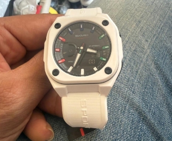 Reloj skmei 2328 analógico-digital 5 alarmas cronometro pantalla led r