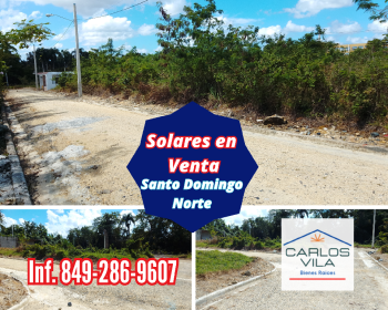 Solares en venta en villa mella santo domingo norte