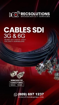 Cables sdi y hdmi fibra óptica  en santo domingo este