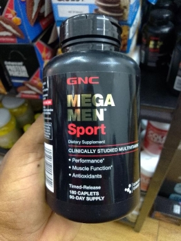 Mega men sport multivitaminico gnc suplementos rans