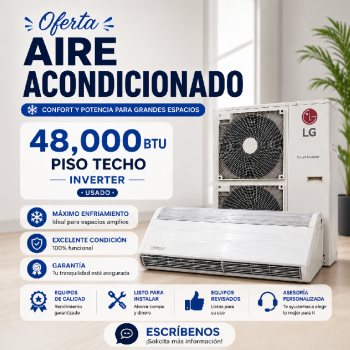 ???? aire acondicionado 48000 btu piso techo inverter lg ????