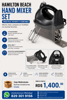 Hamilton beach hand mixer set