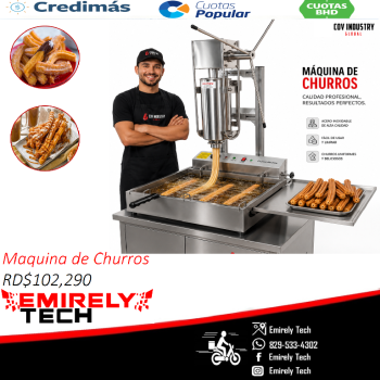 Maquina de churros dispensadora freidora de churros