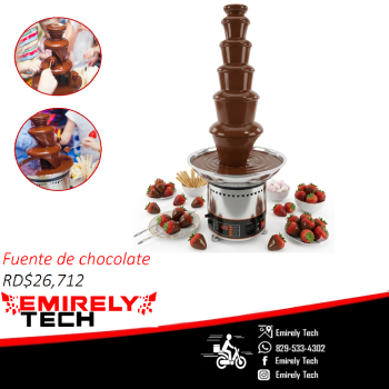 Fuente de chocolate dispensadora cascada de chocolate