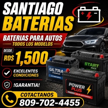 Santiago baterías — baterías para autos