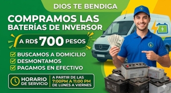 Compramos baterías de inversor a rd700