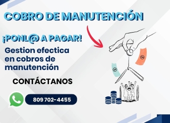 Cobro de manutención  gestión efectiva  rd