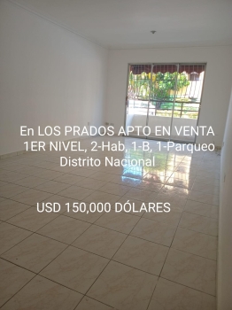 En los prados apto en venta en 1er nivel 2-hab 1-b 1-parqprox a prices