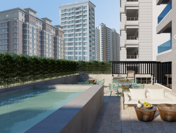 Proyecto residencial moderno en ensanche naco