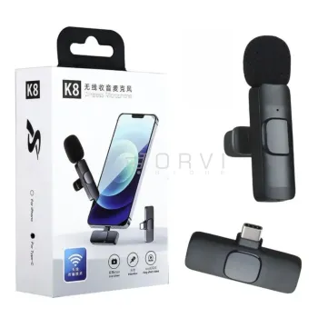 Wireles microphone con conector de ipone y tipo c microfono inalambric