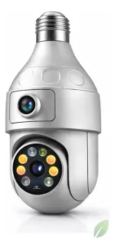 Cámara de seguridad bombilla e27 wifi 5g ptz 360 con audio y visión no