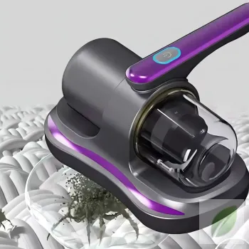 Aspiradora de Ácaros morada con luz uvc