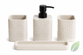 Set de baño organizador 4 piezas jj53-091
