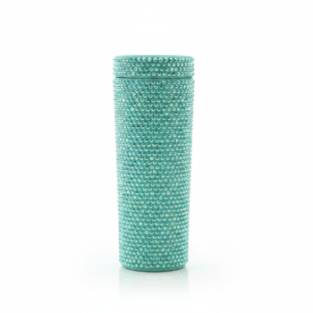 Vaso decorado con brillantes