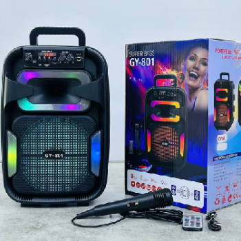 Bocina altavoz abs-8103 – sonido potente y luces led para tus fiestas