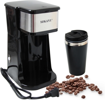 Cafetera sokany con vaso térmico sk-1123