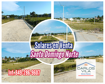 Solares en venta en villa mella santo domingo norte