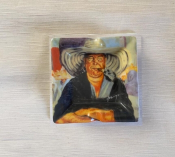 Platos y ceniceros de arte de cafe