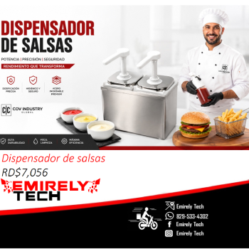 Dispensador de salsas aderesos catchup mayonesa