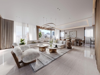 Apartamento de uno por nivel con 4 habitaciones en el ensanche naco