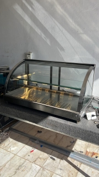 Vitrina caliente cristal curvo de nuestra fabrica marketindustriales s