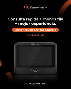 Pantalla touch 5” con escáner integrado consulta productos y precios a