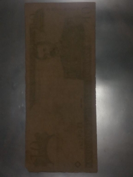Papeleta de 10 pesos dominicano año 2009