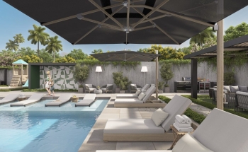 Apartamento con terraza en alquiler en santo domingo este