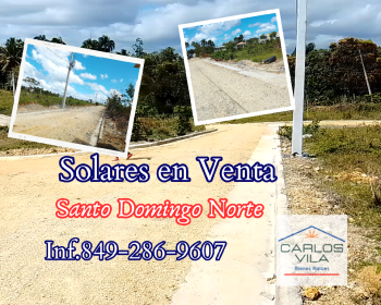 Solares en venta en villa mella santo domingo norte