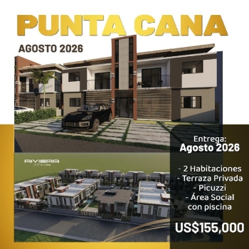 Apartamento en punta cana casi listo titulo en mano
