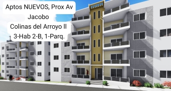 Aptos nuevos en venta prox av jacobo 3-hab 2-b 1-parq colinas del arro