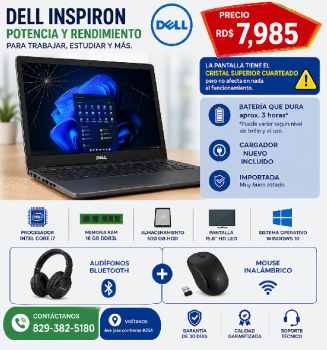 Dell inspirion 15 laptop i7